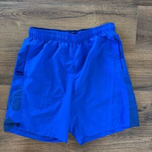 LG Blue Athletic Shorts Lightweight Performance Wear